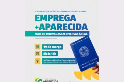 Feirão de empregos em Aparecida oferecerá mais de 1,5 mil vagas na quarta, 19