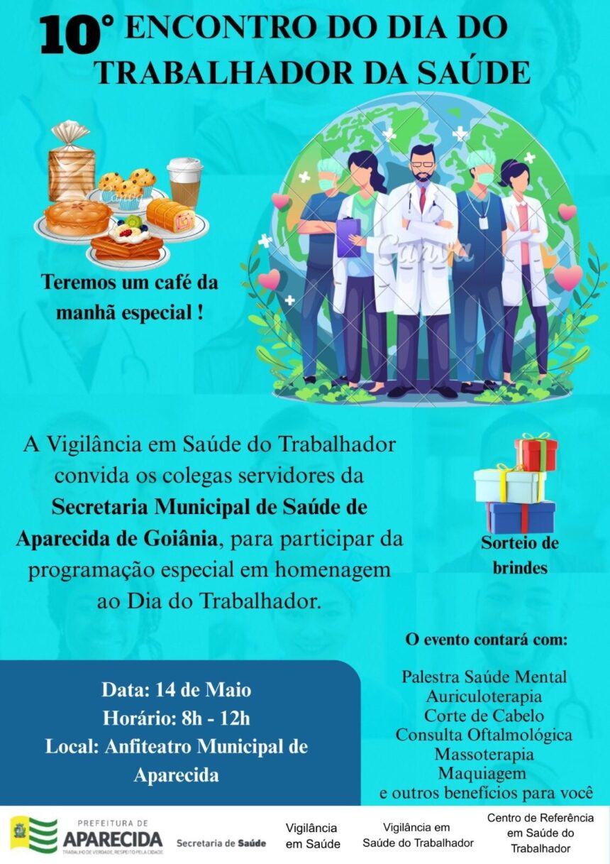 Aparecida realiza 10º Encontro do Dia do Trabalhador da Saúde focado em bem-estar mental