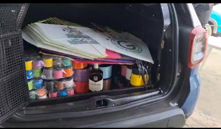 GCM prende homem por fabricar linhas cortantes para pipas em Aparecida