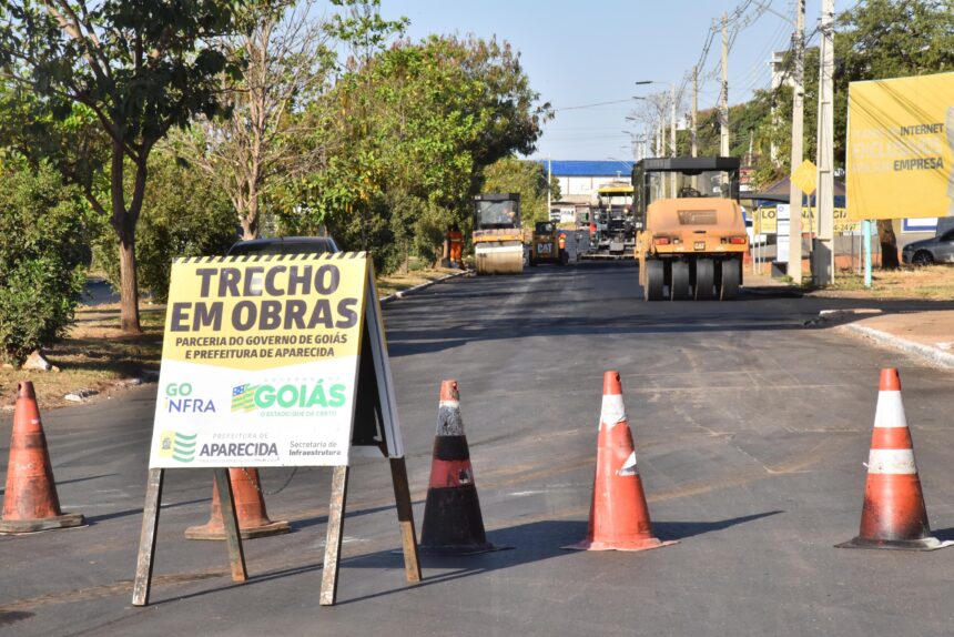 Obras de recapeamento em Aparecida avançam para 11 novos trechos nesta semana