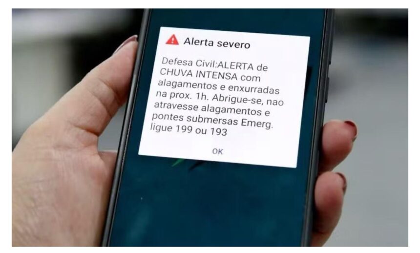 Defesa Civil de Aparecida realiza teste de alertas por celular neste sábado