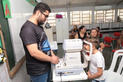 Prefeitura de Aparecida realiza 200 avaliações oftalmológicas em crianças neste sábado