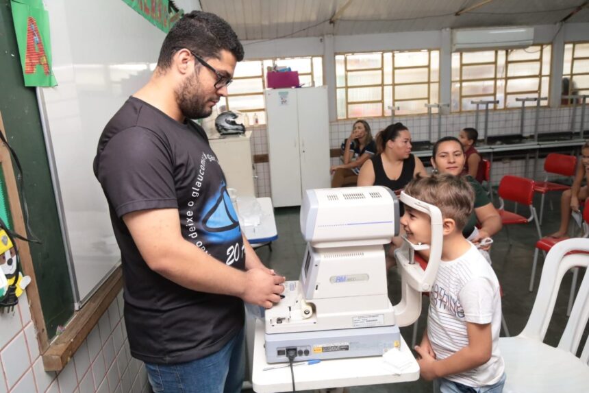 Prefeitura de Aparecida realiza 200 avaliações oftalmológicas em crianças neste sábado