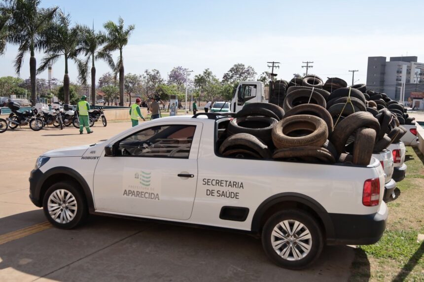 Aparecida intensifica combate ao Aedes aegypti e recolhe 17.600 pneus contra dengue