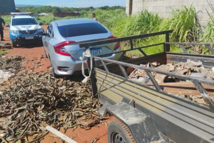 GCM de Aparecida flagra descarte irregular de entulho no Buriti Sereno