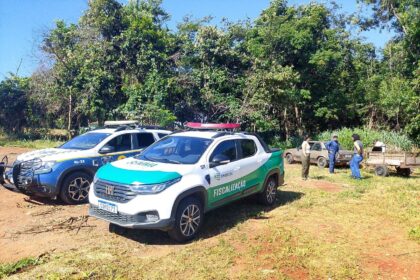 GCM e Semma realizam flagrante de descarte irregular em Aparecida