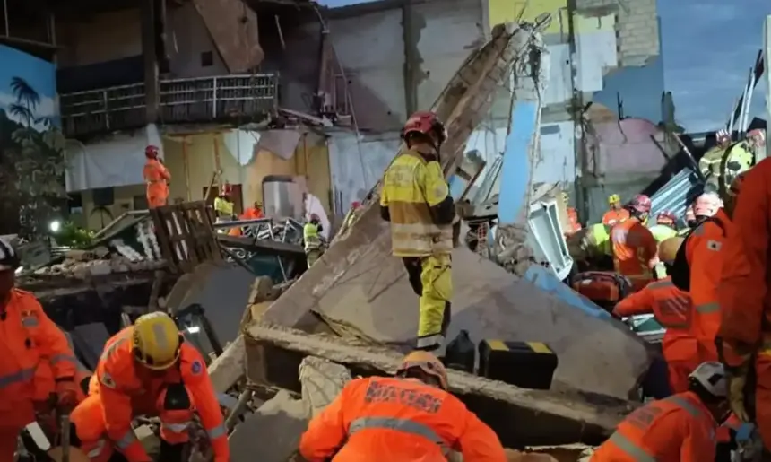 Bombeiros resgatam última vítima de desabamento de lar de idosos em Belo Horizonte