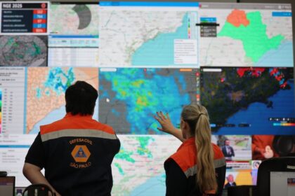 Defesa Civil alerta para chuvas intensas no litoral paulista nesta quinta-feira (12)