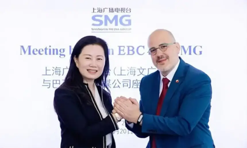 EBC firma parceria com Shanghai Media Group durante visita à China