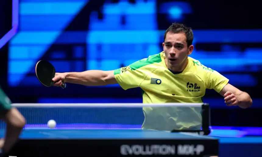 Hugo Calderano avança às quartas de final do WTT Champions na China