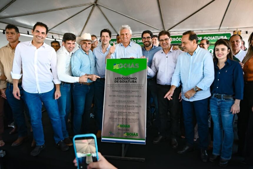 Inauguração da reforma do aeródromo de Goiatuba é marcada por investimentos de R$ 5,1 milhões