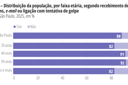Mais de 80% dos idosos em SP sofreram tentativas de golpes virtuais, aponta pesquisa