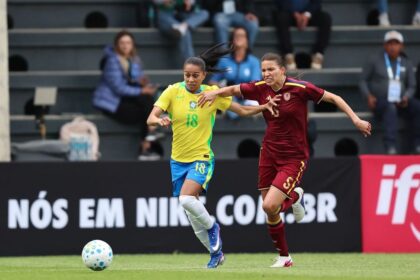 Seleção feminina perde para a Venezuela por 2 a 1 em amistoso